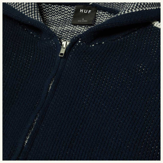 Huf Ανδρική πλεκτή ζακέτα Token Zip Hooded Sweater